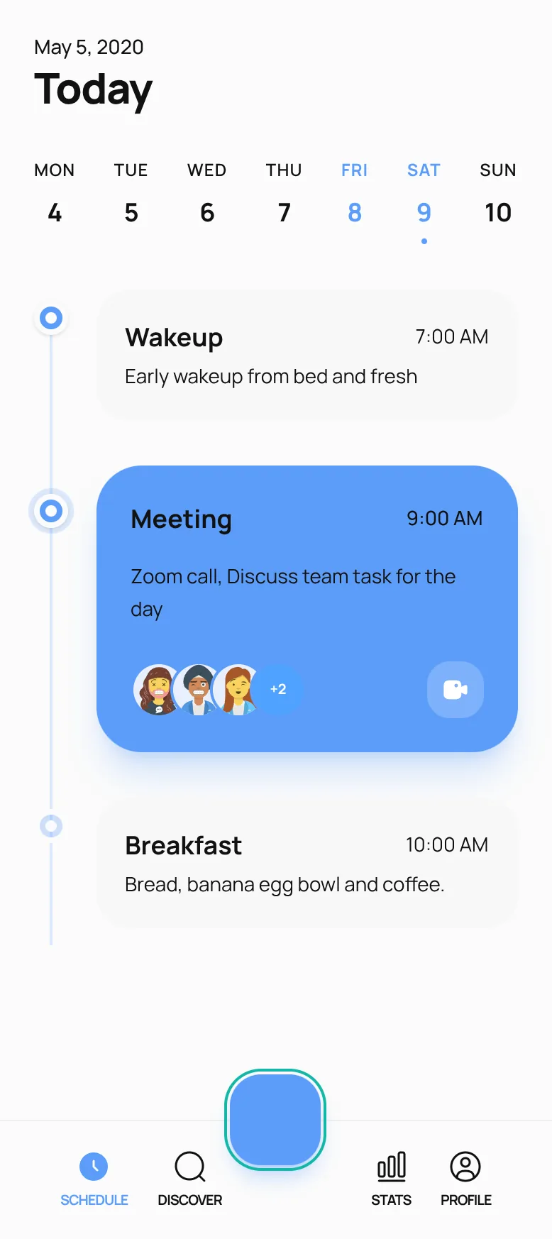 Daily Timeline showcase